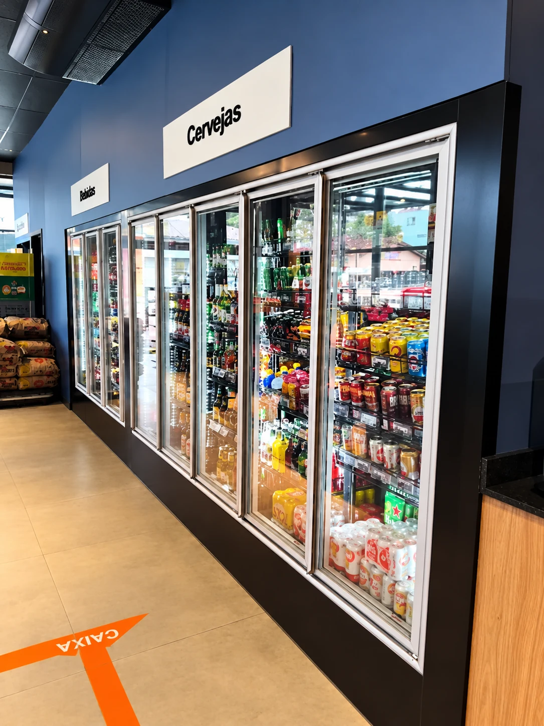 Equipamentos refrigerados com portas de vidro